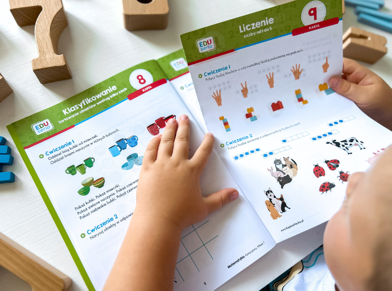 Karty pracy EDUseria do matematyki – klasa 1 – klasyfikowanie i liczenie